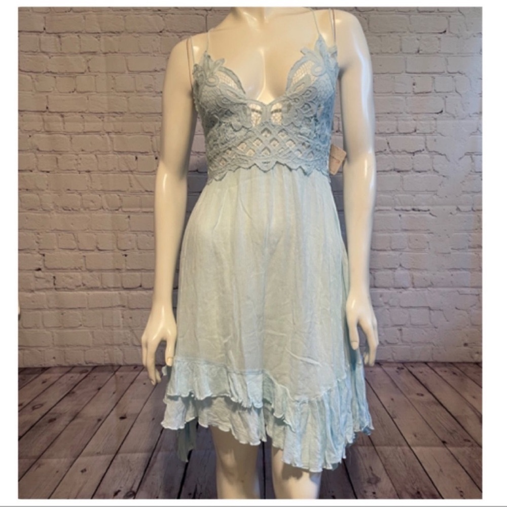 Free People ADELLA MINI DRESS SIZE XSMALL - Picture 14 of 16